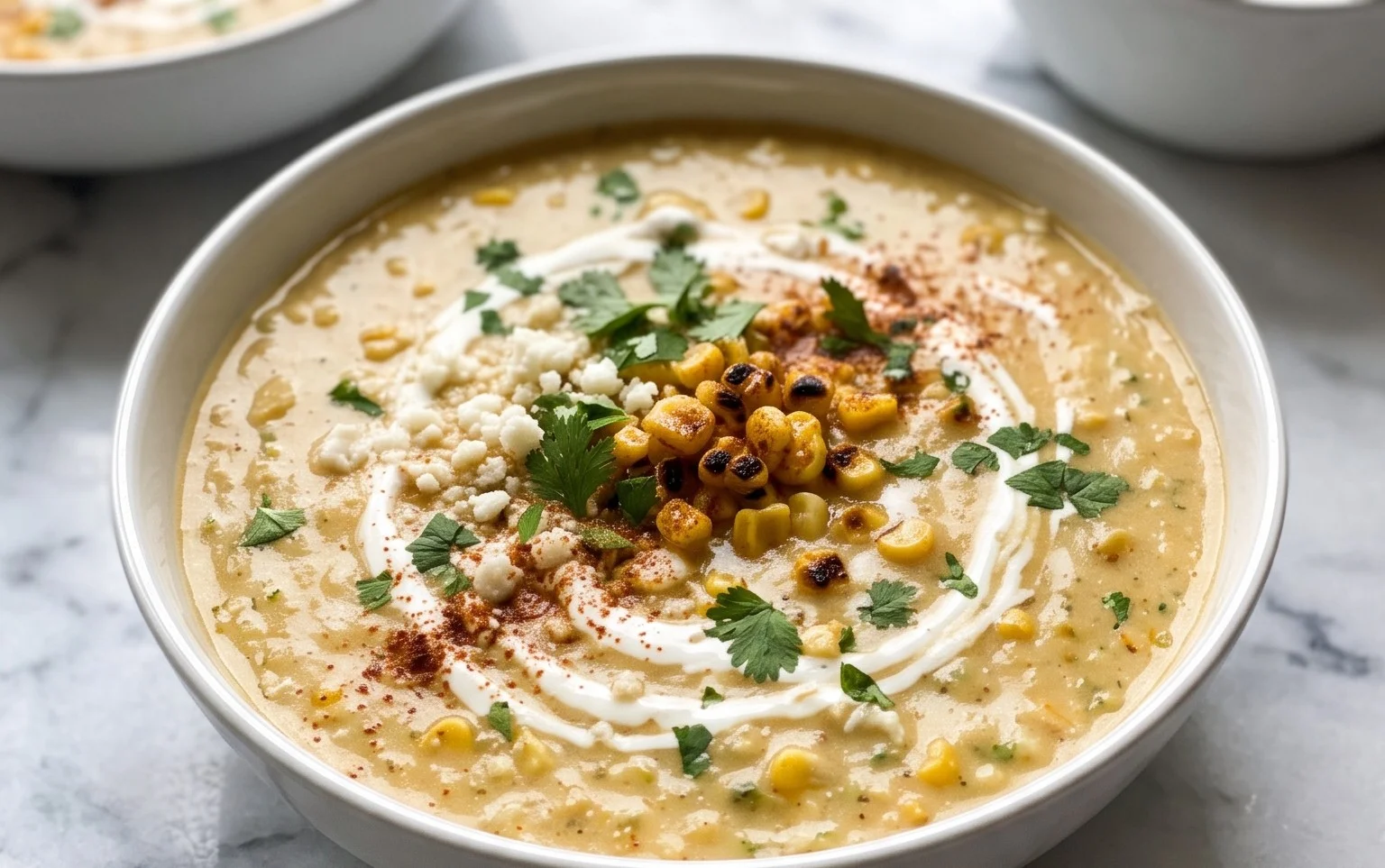Easy Mexican Street Corn Soup Recipe
