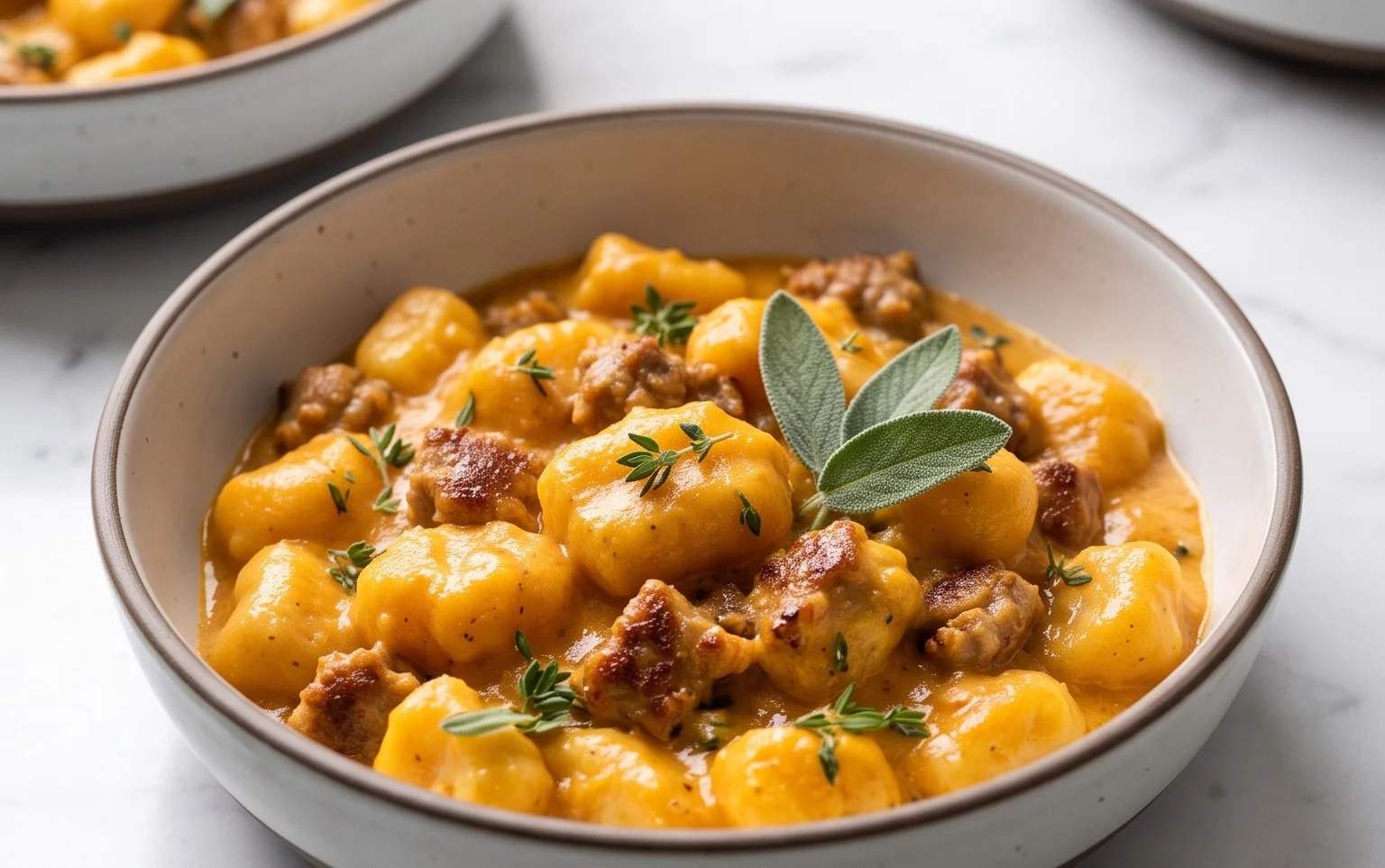 Creamy Butternut Squash Gnocchi Sausage Thyme
