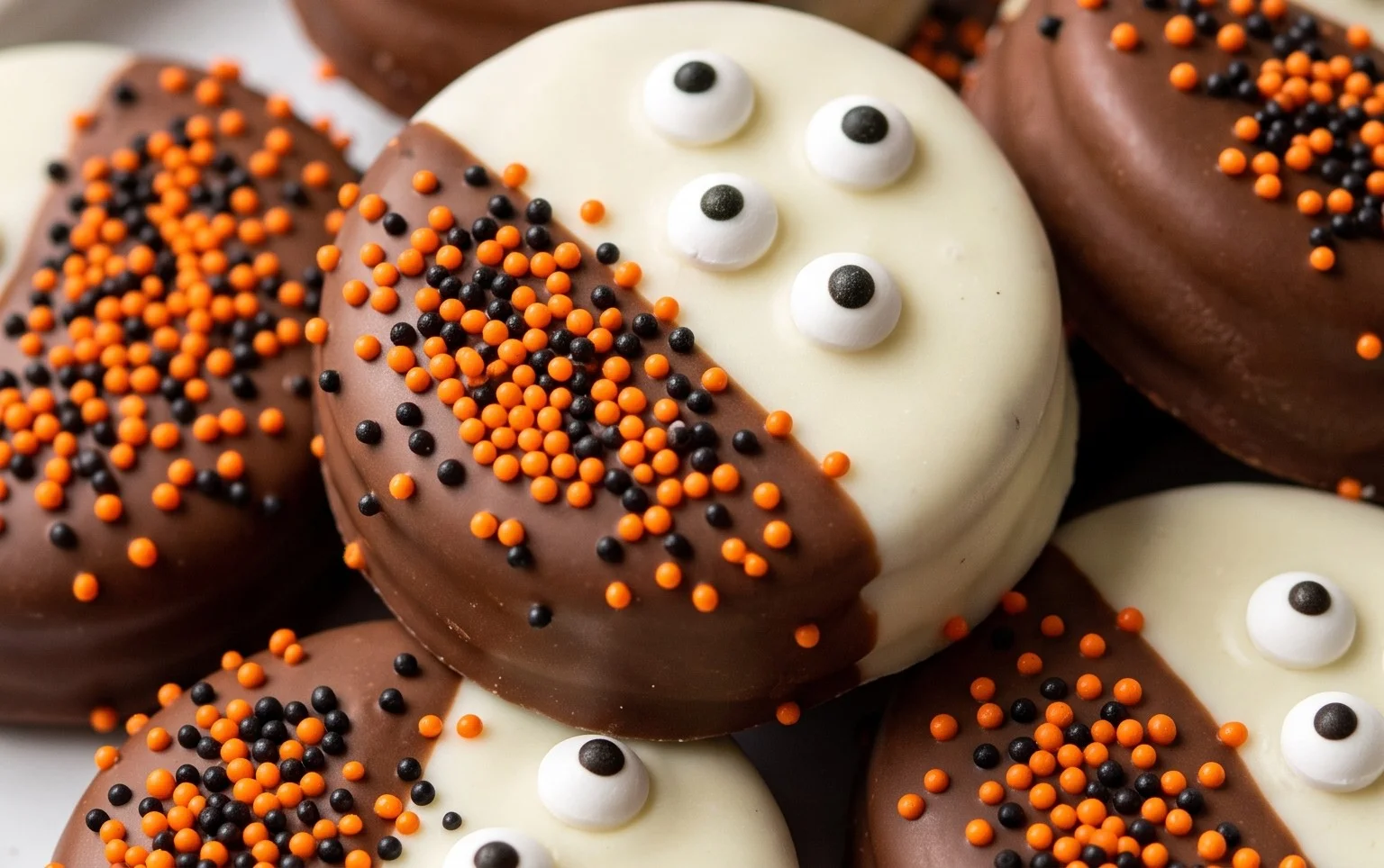 Easy Halloween Dipped Oreo Cookies Recipe