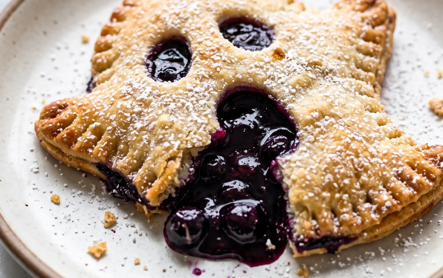 Vegan Blueberry Ghost Hand Pies