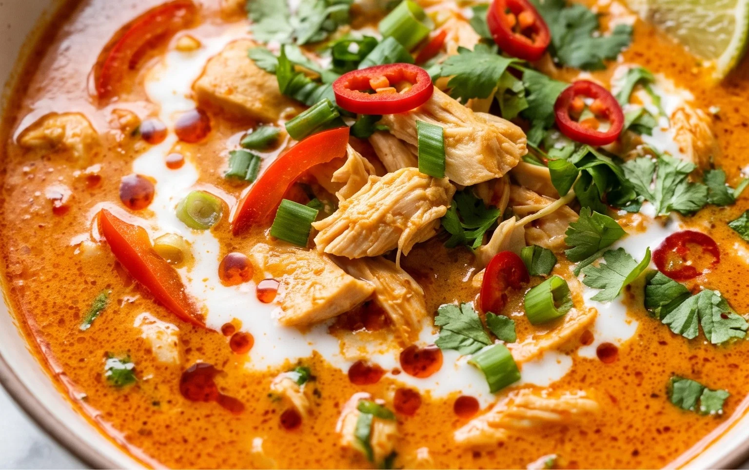 Easy Thai Chicken Curry Soup
