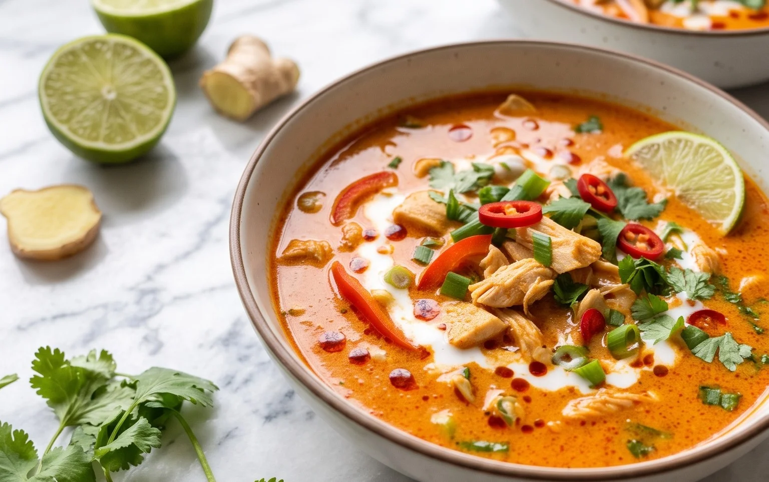Easy Thai Chicken Curry Soup Recipe
